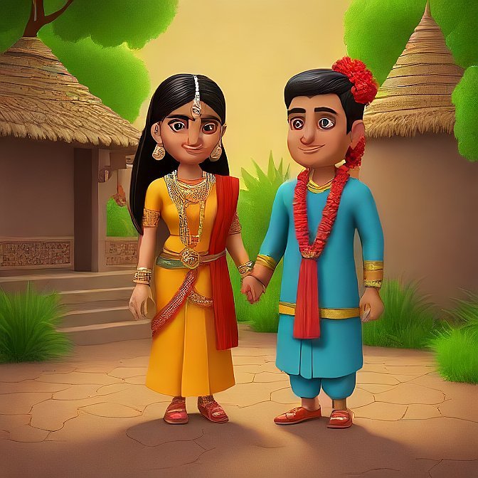 3D cartoon character art